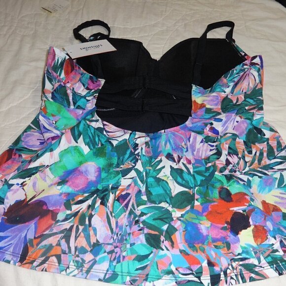 Swimsuits for All size 20 tankini top, NWT, adjustable shoulder & back straps, - Picture 10 of 16